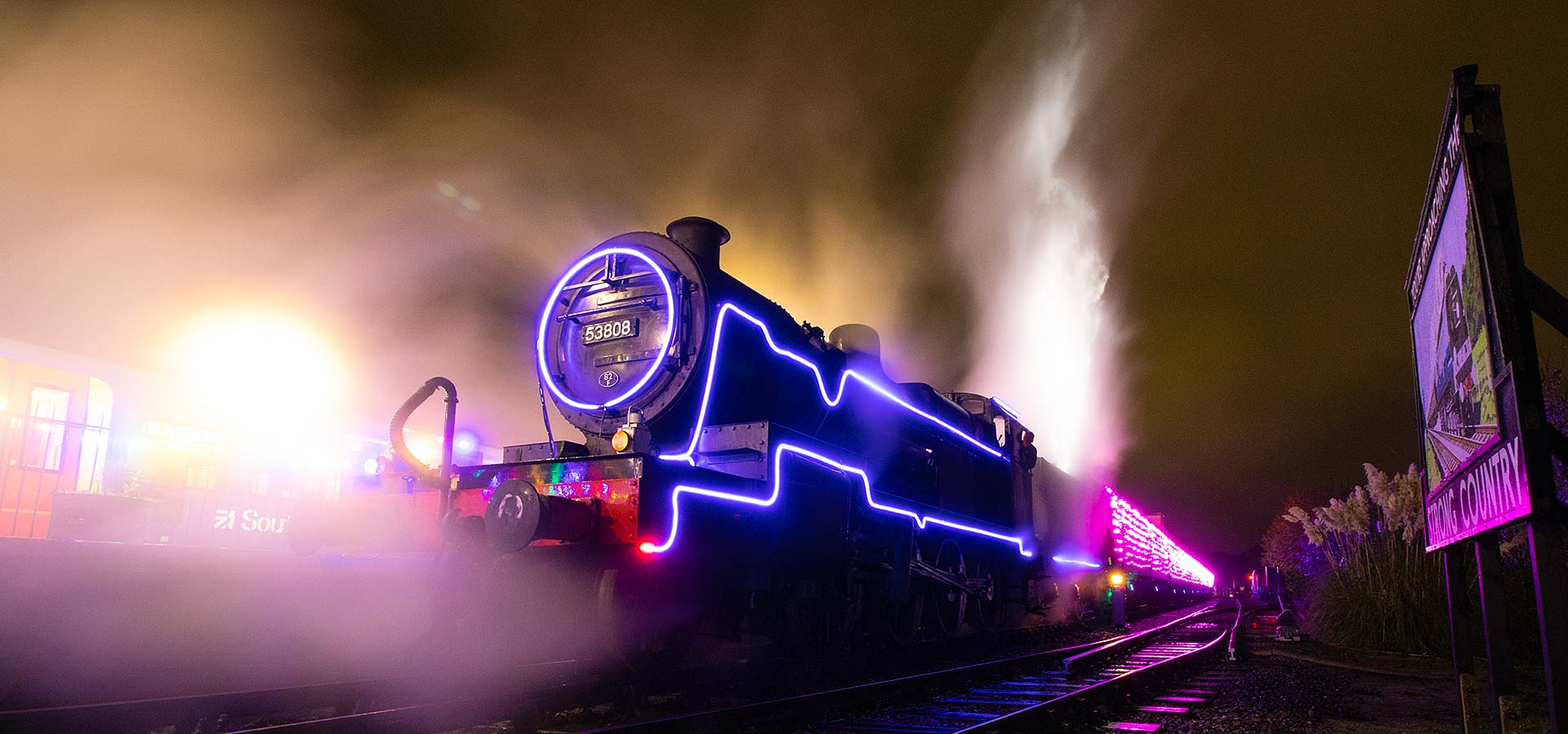 Prepare to be dazzled at the Watercress Line’s festive Steam